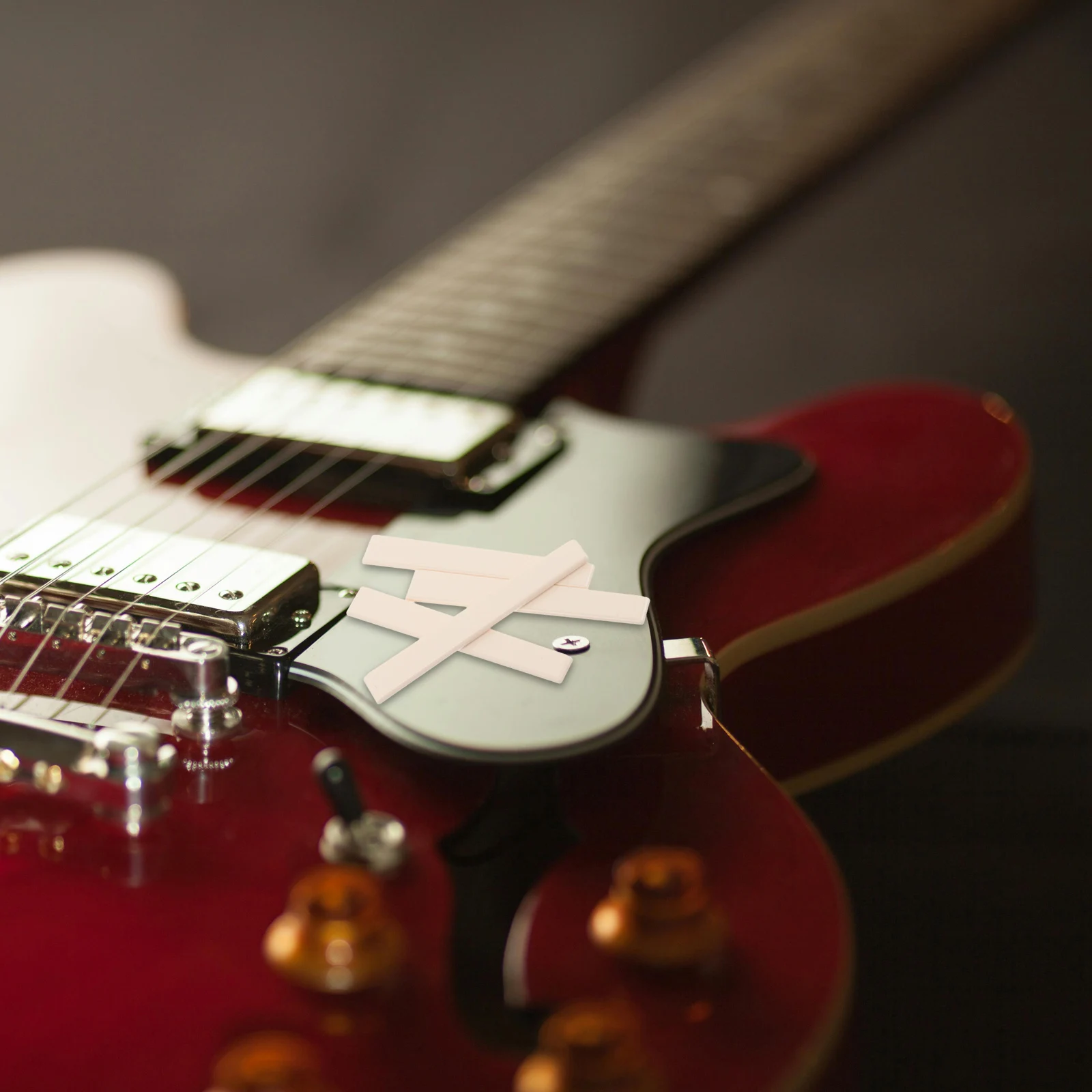 

4Pcs Plastic Guitar Saddle Bridge Replacement Parts Classical Acoustic Guitar Bridge Accessories Music Instrument Accessories