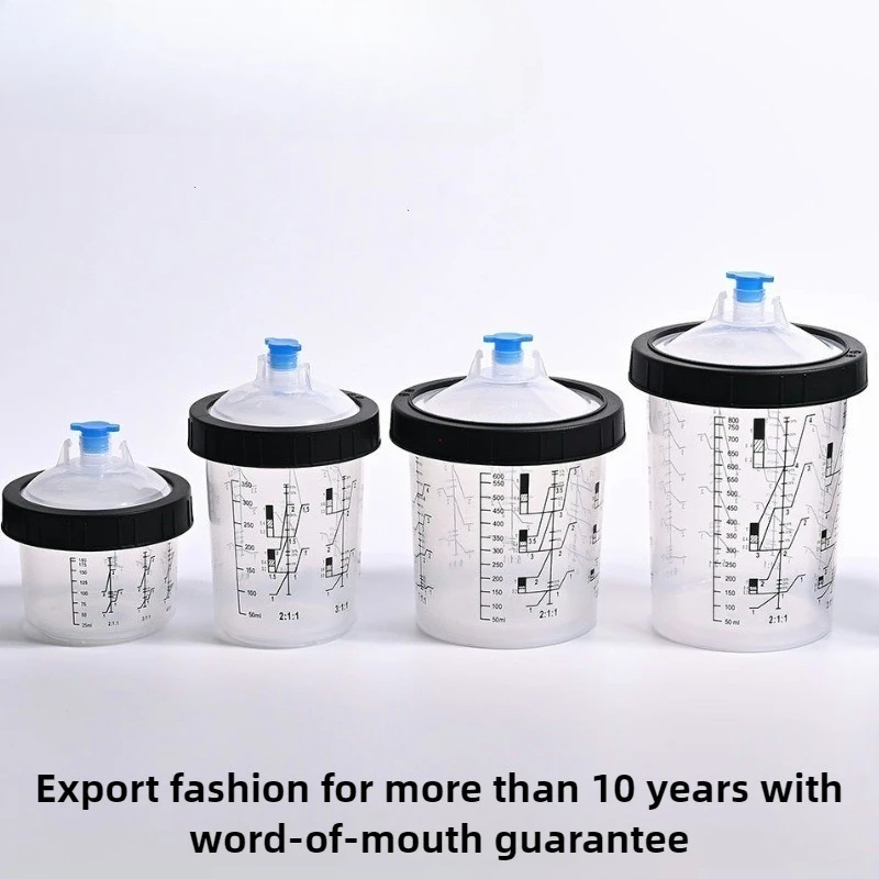 

10Pcs/Set Spray Gun Paint Mixing Cup H/O Quick Cup Paint System Spray Gun Tank 165ML/400ML/600ML Disposable Paint Cup