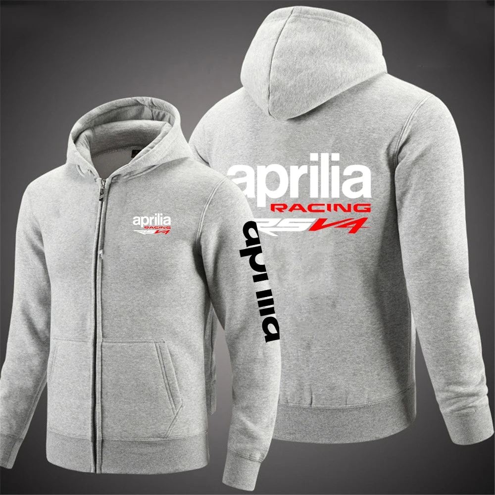 Aprilia Racing RSV4 2023 Men\'s Printing Hooded Sleeve Leisure Autumn Leisure Harajuku Zipper Comfortable Coat Sweatshirt Jacket
