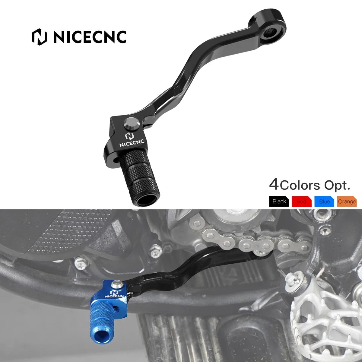 

NiceCNC For Husqvarna TE 300 TE250 TE150 2024 TX TC 125 250 300 TX300 TC 250 300 2023-2024 Forged Gear Shift Lever Folding Tip