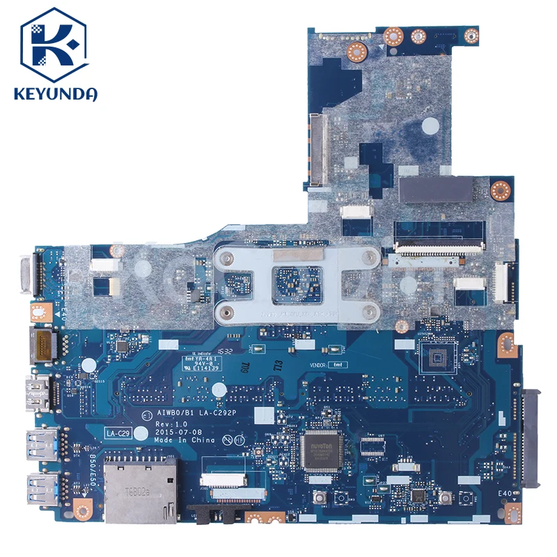 Für Lenovo Ideapad B51-30 Notebook Mainboard LA-C292P 8 s5b20j78 5 b20l02420 5 b20j78481 n3050 n3060 n3700 n3710 Laptop Motherboard