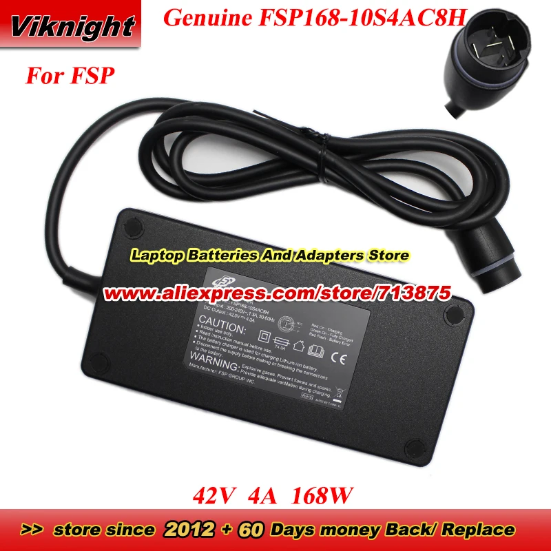 

Оригинальное зарядное устройство FSP 42 В, 4 А, 168 Вт, FSP168-10S4AC8H, адаптер переменного тока, вход адаптера питания 200-240 В