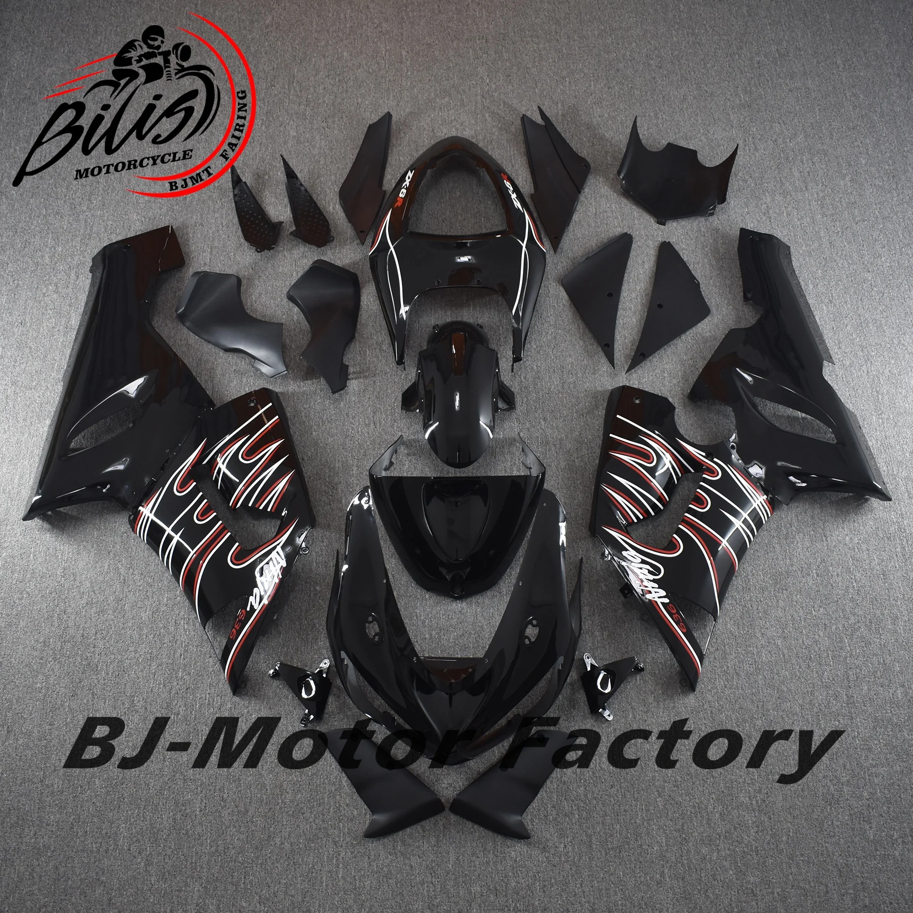 دراجة نارية الهدايا المجمعة لكاواساكي ZX6R ZX-6R ZX-636 2005 2006 هيكل السيارة مجموعة عالية الجودة ABS حقن 05 06