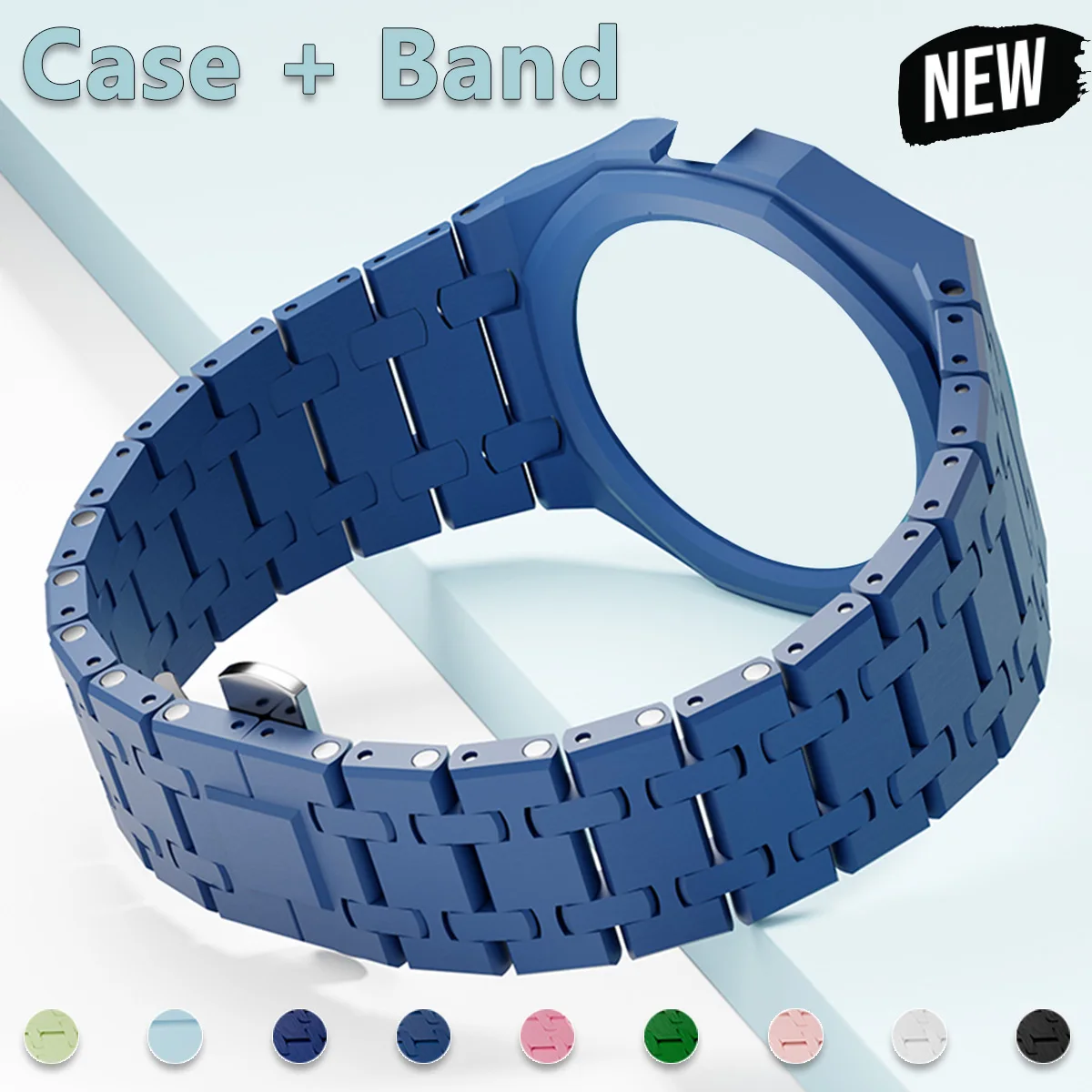 Ceramic Band Case For Swatch x AP Royal Pop Integrated Link Bracelet Modification Kit Case + Band