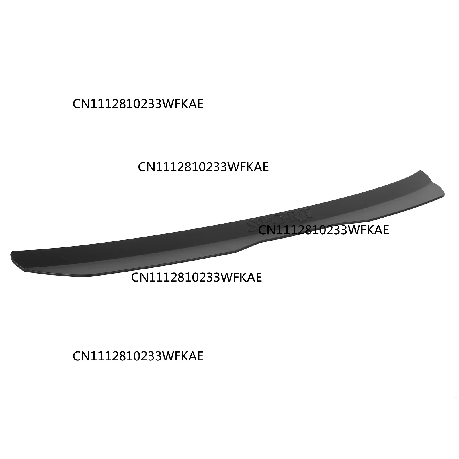 Roof Spoiler Lip Rear Roof Spoiler Easy Installation  Rugged Anti Corrosion for Hatchback