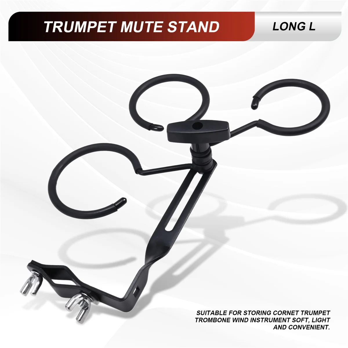 Soporte silencioso para trompeta N18R, para Cornet, trompeta, trombón, almacenamiento silencioso, almacenamiento silencioso de trompeta, accesorios para instrumentos de viento