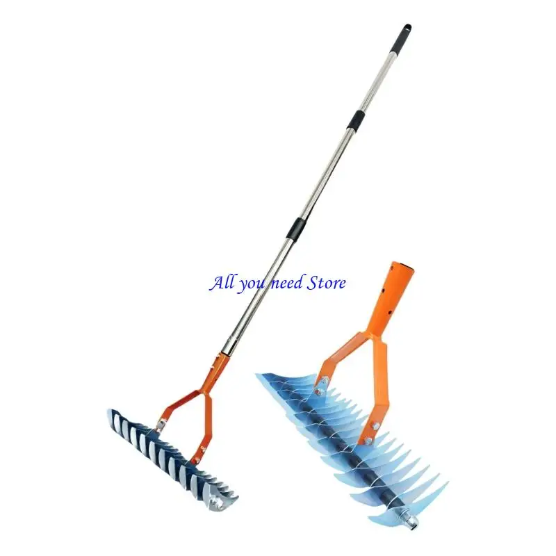 

K9FB Convertible Ground Rakes 4 Piece Design For Efficient Grass Debris Cleaning