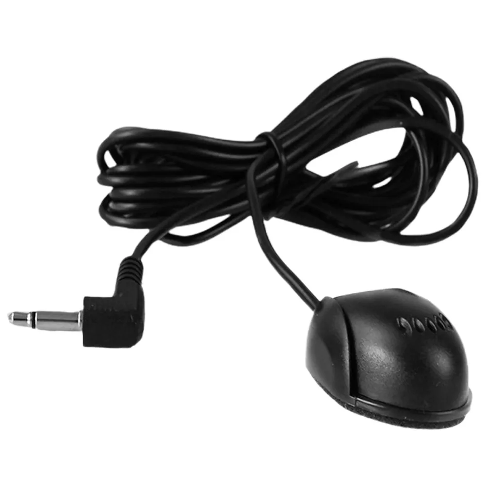 Car Microphone 3.5Mm Plug Cable High Sensitivity Noise Resistant Electret Condenser For Vehicle Audio Recording Meeting