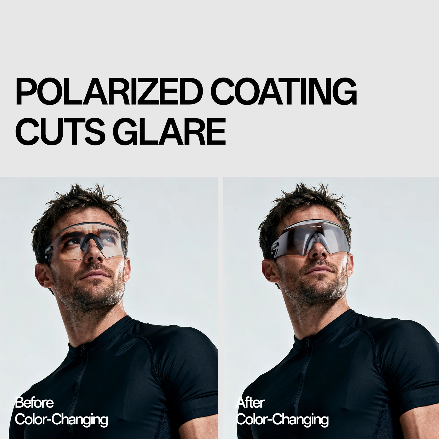 Kapvoe MTB Frameloze Fietsbril UV400 Bescherming Zonnebril Heren Dames Sport Meekleurende Brillen Outdoor Rijbril