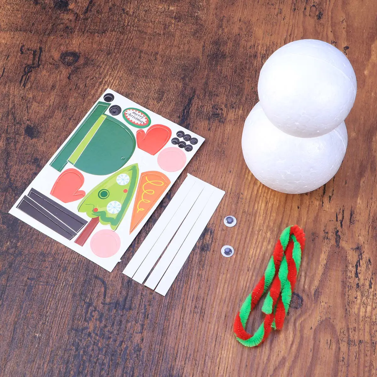 Holiday Craft Kit Supplies Kids Ornaments Mini Snowman for Crafts Hats Kits Crafting