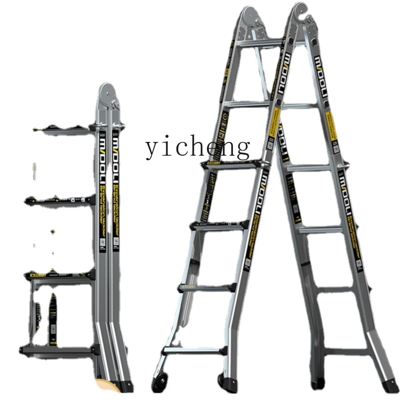 

Zk Aluminum Alloy Telescopic Ladder Lifting Multifunctional Foldable and Portable Engineering Straight Ladder Trestle Ladder