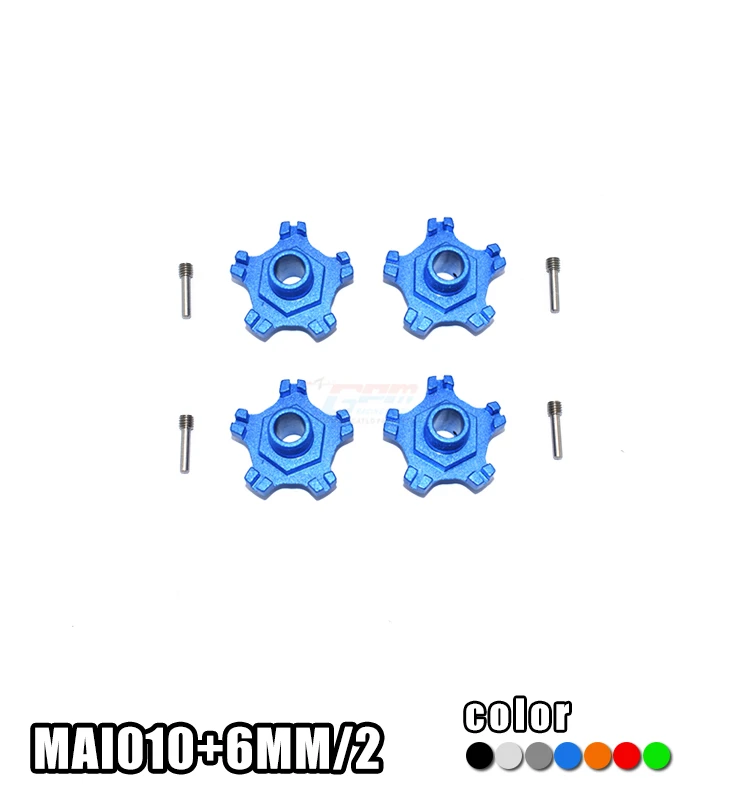 GPM ALUMINUM WHEEL HEX (+6MM) For 1/7 4WD  ARRMA INFRACTION 6S BLX ALL-ROAD STREET BASH-ARA109001 RC Upgrade