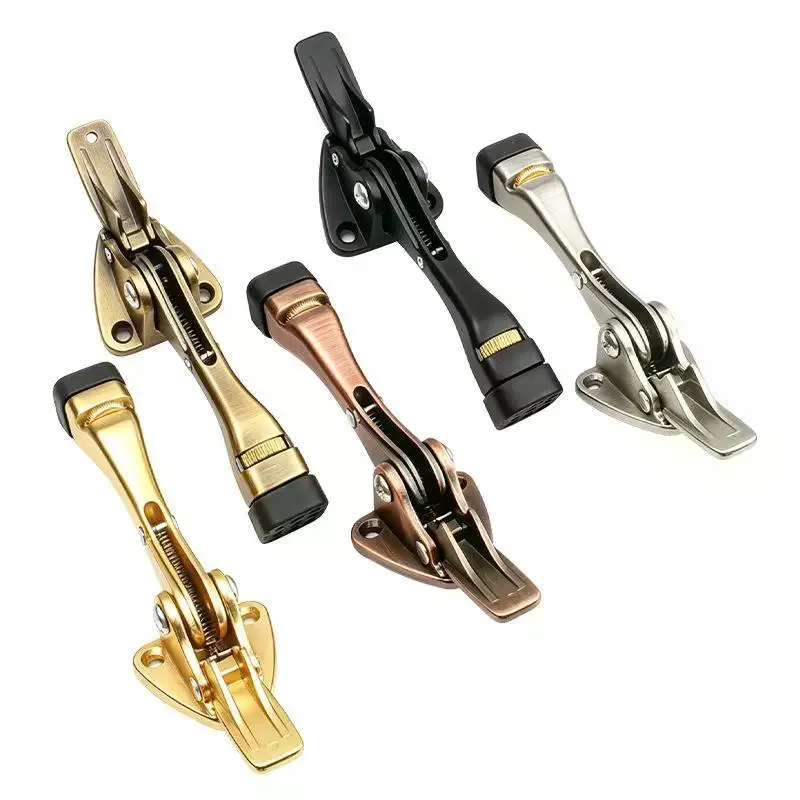 Kick Down Door Stopper Anti Collision Easy Operate Pedal Floor Holder 1Pcs Metal Hardware for Kids Room Elderly Use