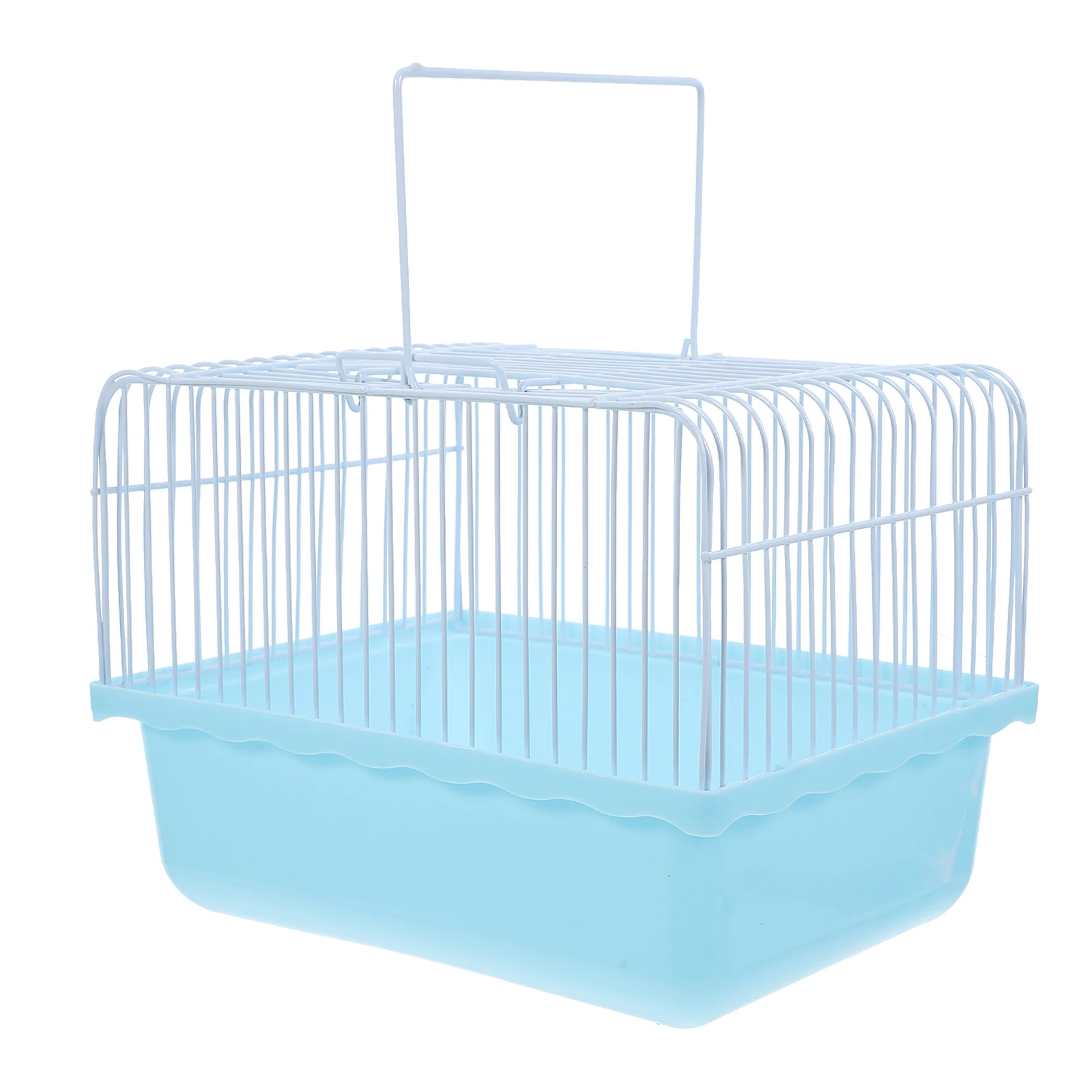 

Portable Bird Cage for Canaries Lovebirds Small Animals Transparent Window Easy ABS Travel Carrier Pet Storage Solution