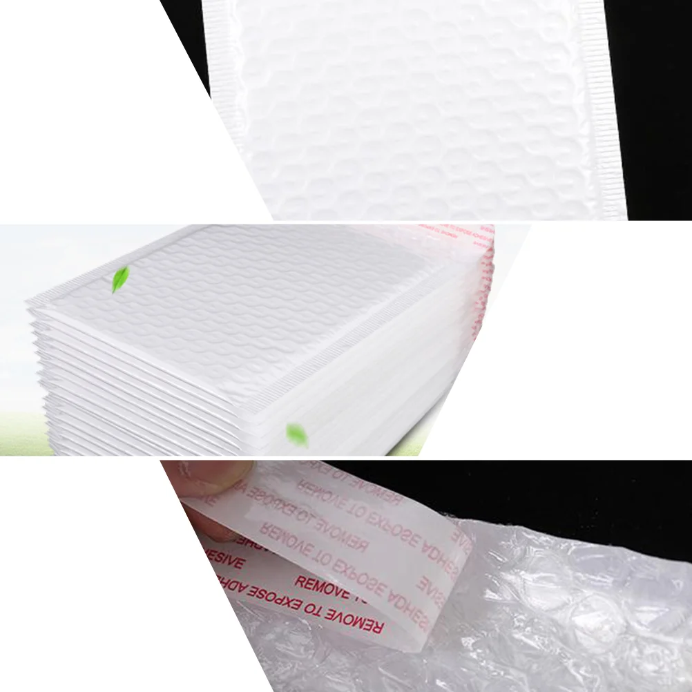 Enveloppes de courrier en poudre antichoc, stockage transparent, blanc, livraison pour l'expédition, XR