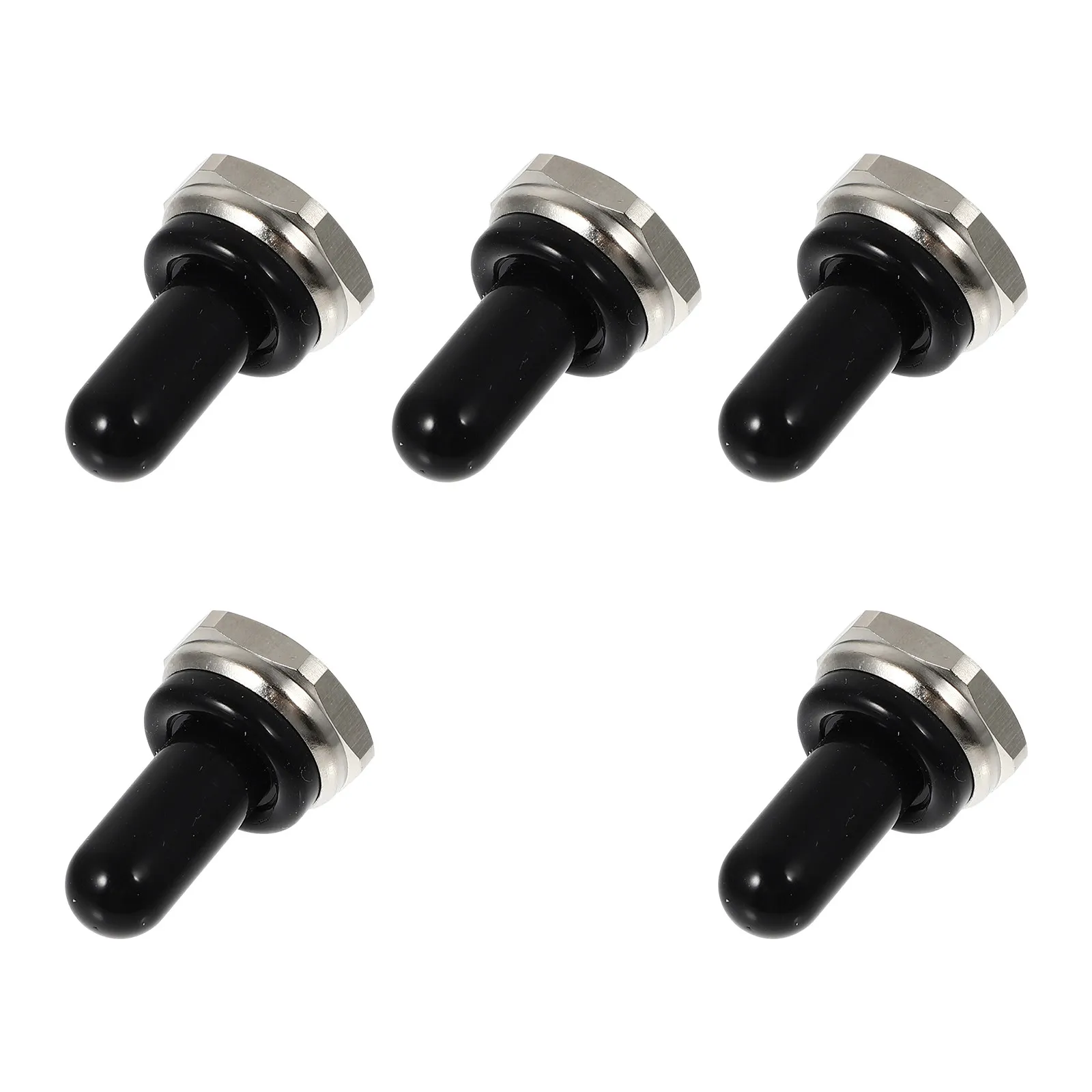 5Pcs Waterproof Rubber Toggle Switch Covers Dustproof Protective Caps for Circuit Buttons Home Industrial