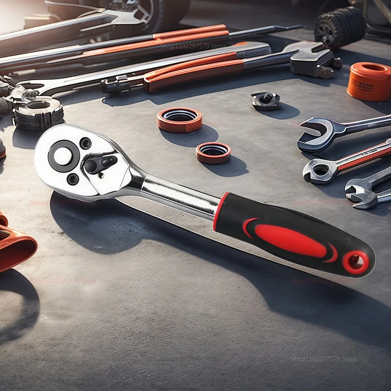 46pcs/Set Socket Wrench Diy Repair Tool Kit Ratchet Screwdriver for Car Repair Hardware Toolbox for Auto Repairing and Household