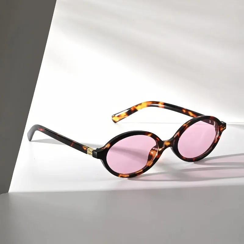 1PC Oval Retro PC Glasses Men and Women Small Face Design Sunglasses versatile for Multiple Indoor Scenes Eyewear