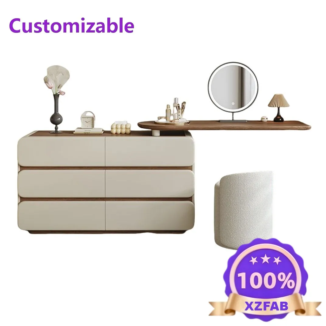 Factory Direct 2026 Medieval retractable dresser, chest, integrated bedside storage cabinet, French bedroom, bedside cabinet