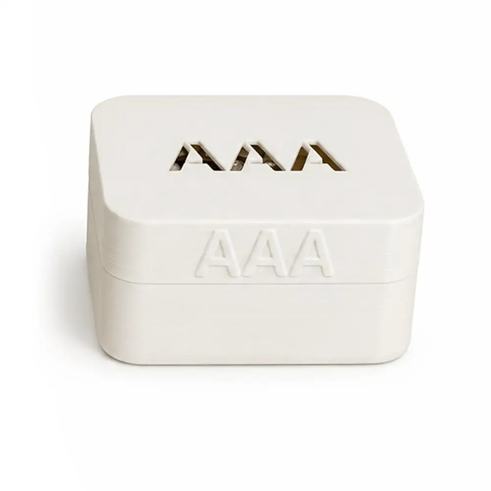 27-Fach-Aufbewahrungsbox für AA- und AAA-Batterien, Wabenförmiger Batterie-Organizer, Tragbarer Staubdichter Behälter mit Schutzdeckel – Detail 1