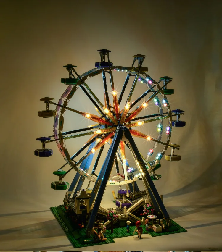 Not Included Building Blocks LED Light Kit For Ferris Wheel 10247 DIY Toys Gift Only Lighting Set