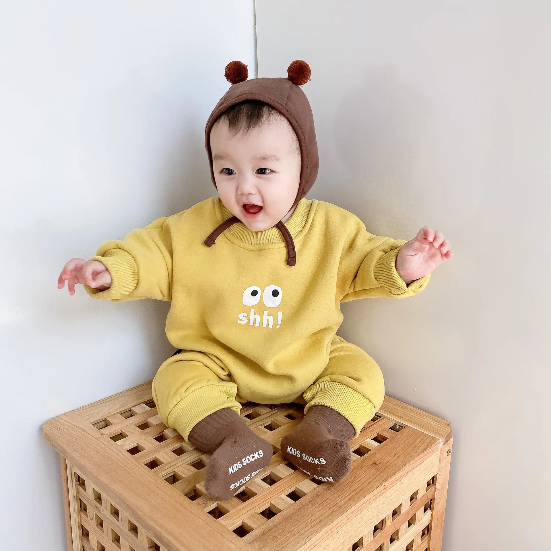 

Newborn Baby Clothes Autumn and Winter Suit, Baby Thick Jumpsuit, Baby Winter Suit, Fleece Jumpsuit, Pajamas