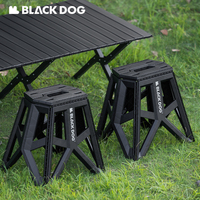 Naturehike BLACKDOG Camping Folding Stool Lightweight Chair Outdoor Fishing Beach Chair Portable Load Bearing 100kg High Stool