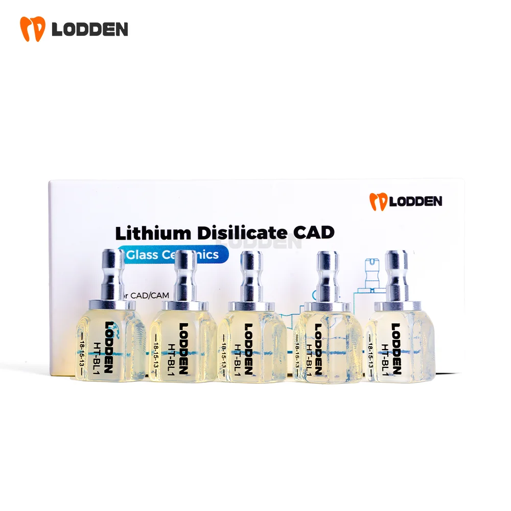 Lodden C14 HT Reines Kristall-Bernstein-Lithiumdisilikat-Glaskeramikblock CAD CAM Dentallabor-Material für Veneer-Restaurierungen – Detail 1