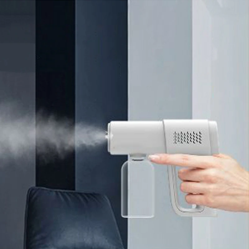 Hot Wireless Electric Sprayer Rechargeable Blue Light Nano Steam Spray Machine Handheld Sprayer Atomization Fogger