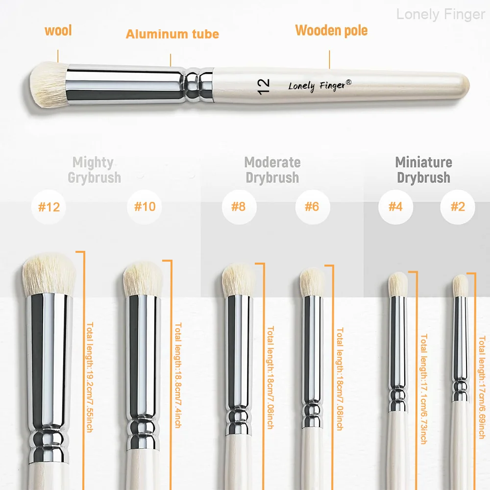 Drybrush pinceaux miniatures-3/6/11/17 pièces ensemble de pinceaux à peinture Micro détail, petits pinceaux à détails fins pour l'acrylique, les aquarelles