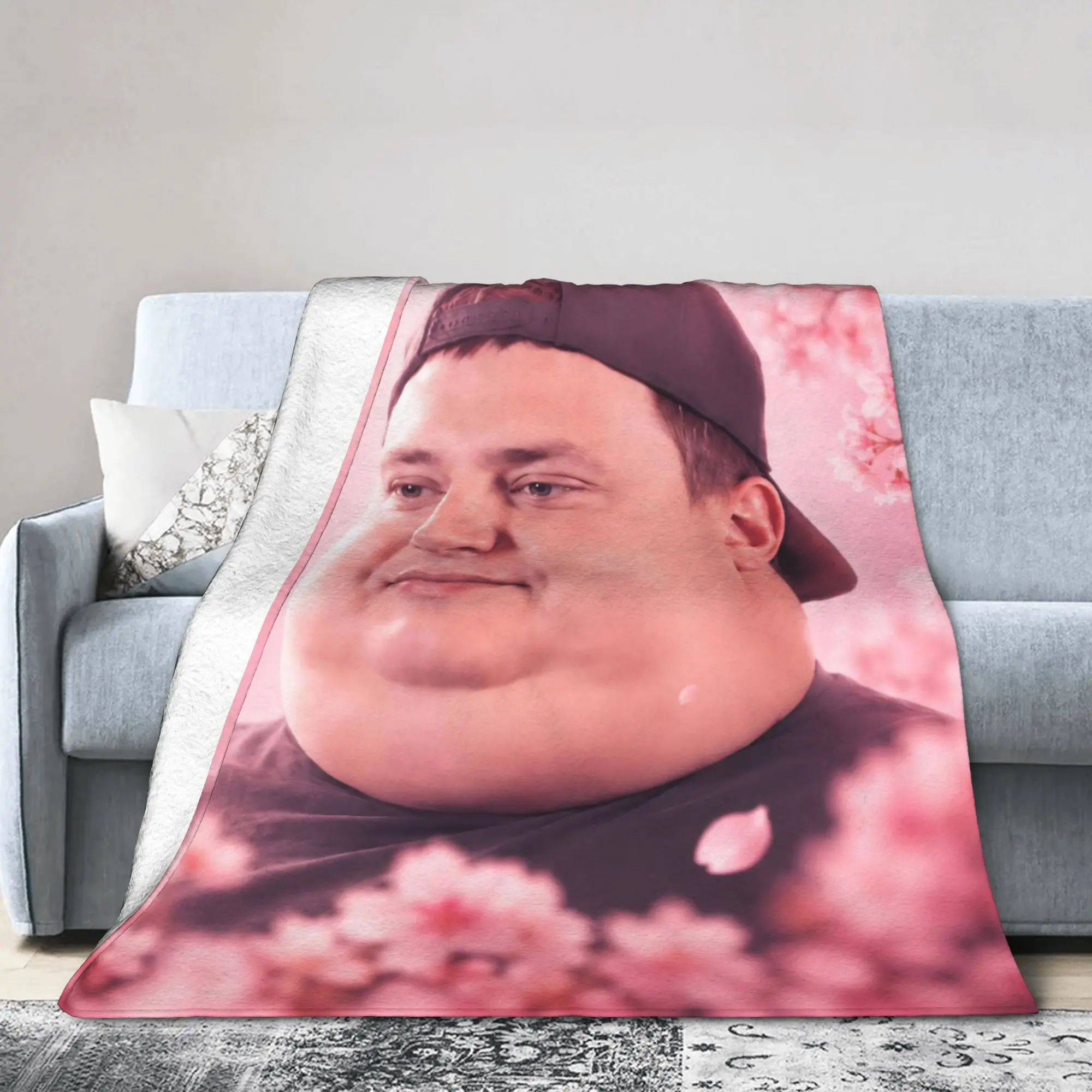Mellstroy Viral Meme Funny Blankets Humor Internet Wool Soft Bedding Throw Blankets for Home Spring Autumn Restaurant Soft