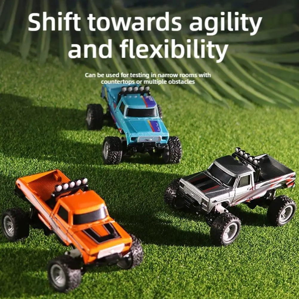 RC 1/64 Speed Mini Off-road Climbing Car Alloy Cool Appearance Light Shock Absorption Children's Toy Gift