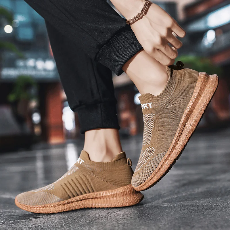 Men's Casual Sports Shoes Comfortable Socks Walking Shoes, 2025 Spring New Comfortable Flat Shoe Barefoot Shoes Mens Tennis Free - view 3