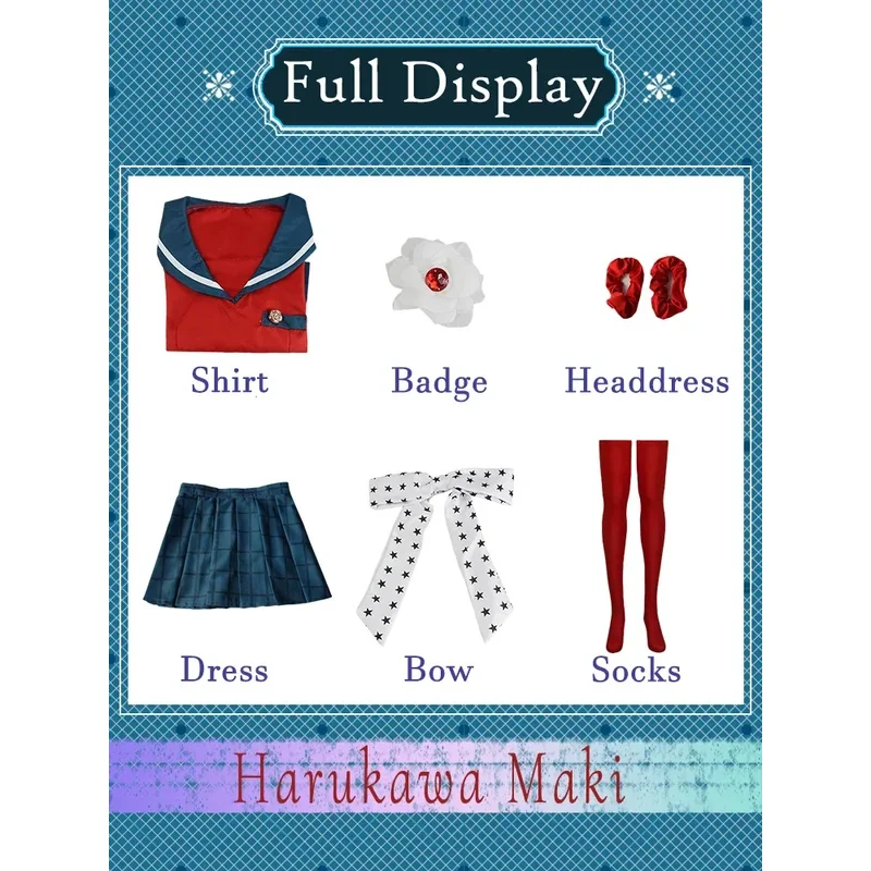 Danganronpa Harukawa Maki Cosplay Kostüm Anime Super Uniform Für Frau Halloween