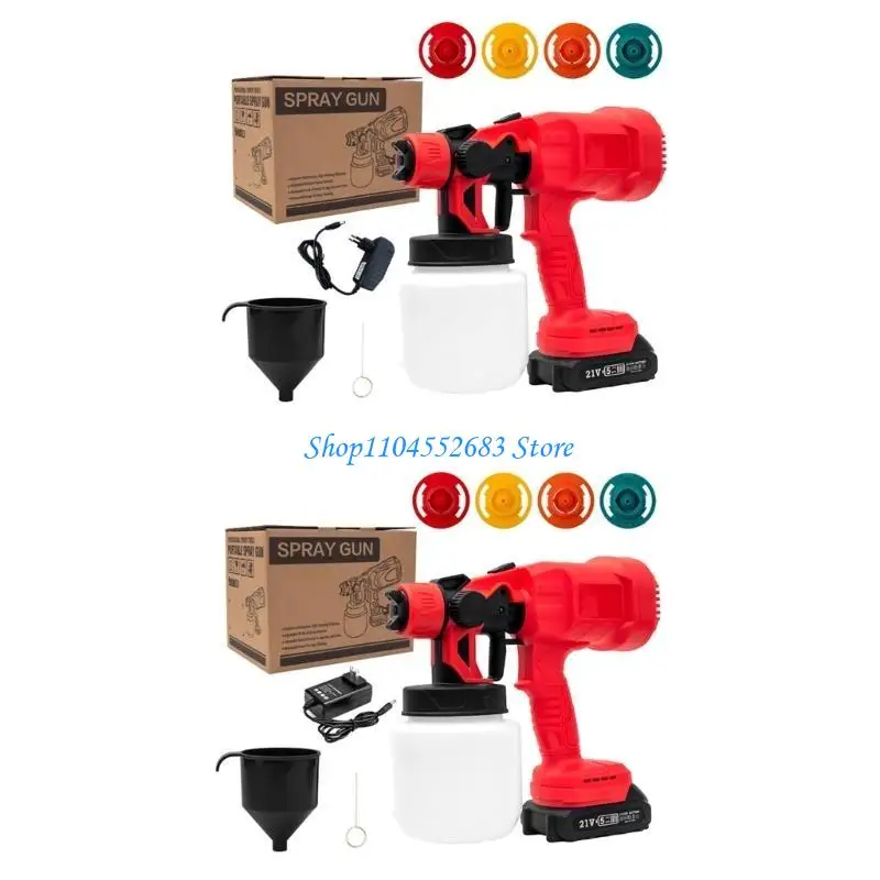 Y6GD Paint Sprayer Powerful Paint Guns HVLP Electric Guns with 1000ml Container 3 Patterns for Furniture