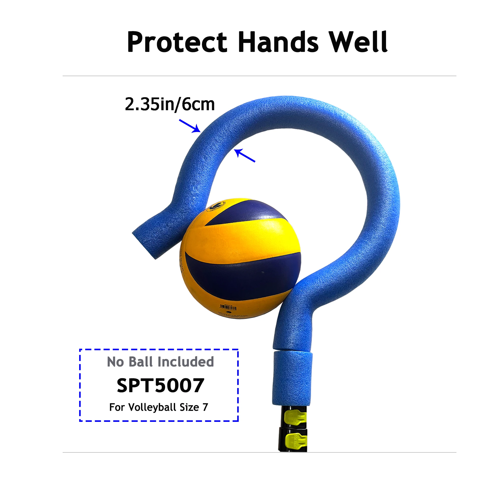 SOEZmm Volleyball Spike Trainer Pro SPT500(3 SIZES)  – Premium Training Aid for Spiking, Serving & Blocking –Question Mark Hook