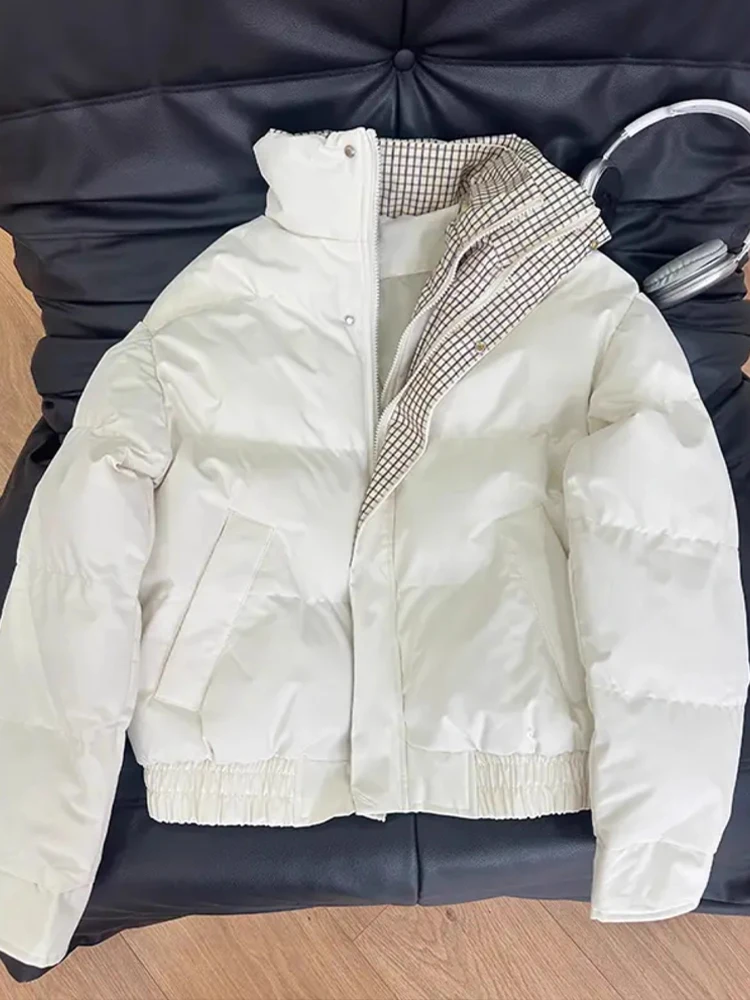 الأمريكية Sle الرجال Thiened الوقوف طوق القطن Jaet الخريف Faion العلامة التجارية المرقعة الدافئة الخبز القطن معطف الشباب الاتجاه #2