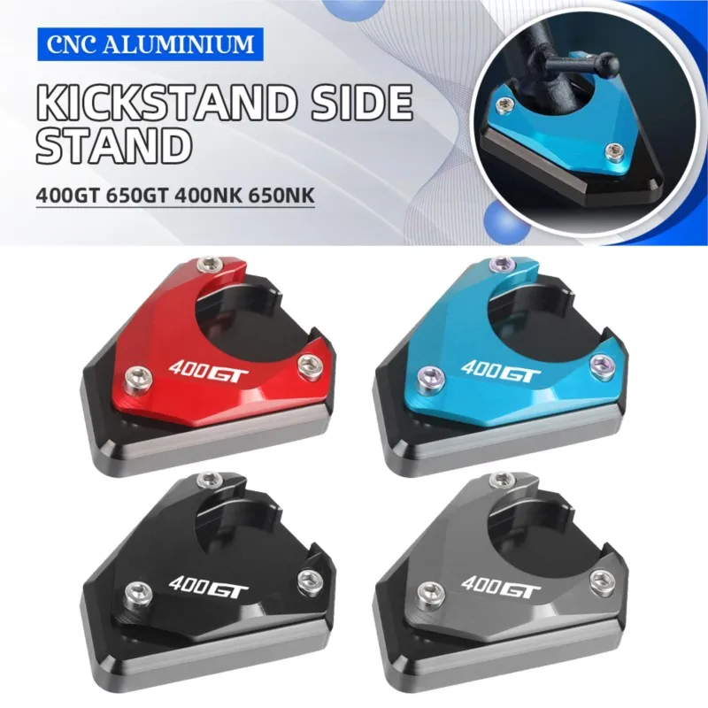 

Motorcycle Accessories Kickstand Side Stand Extension Enlarger Plate Pad FOR CFMOTO 400NK 650NK 400GT 650GT 2020 2021 2022-2023