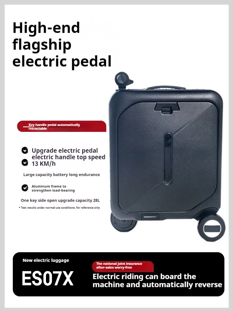 Bagagem elétrica Rideable trole case de cabine inteligente de 20 polegadas Bagagem com bateria recarregável