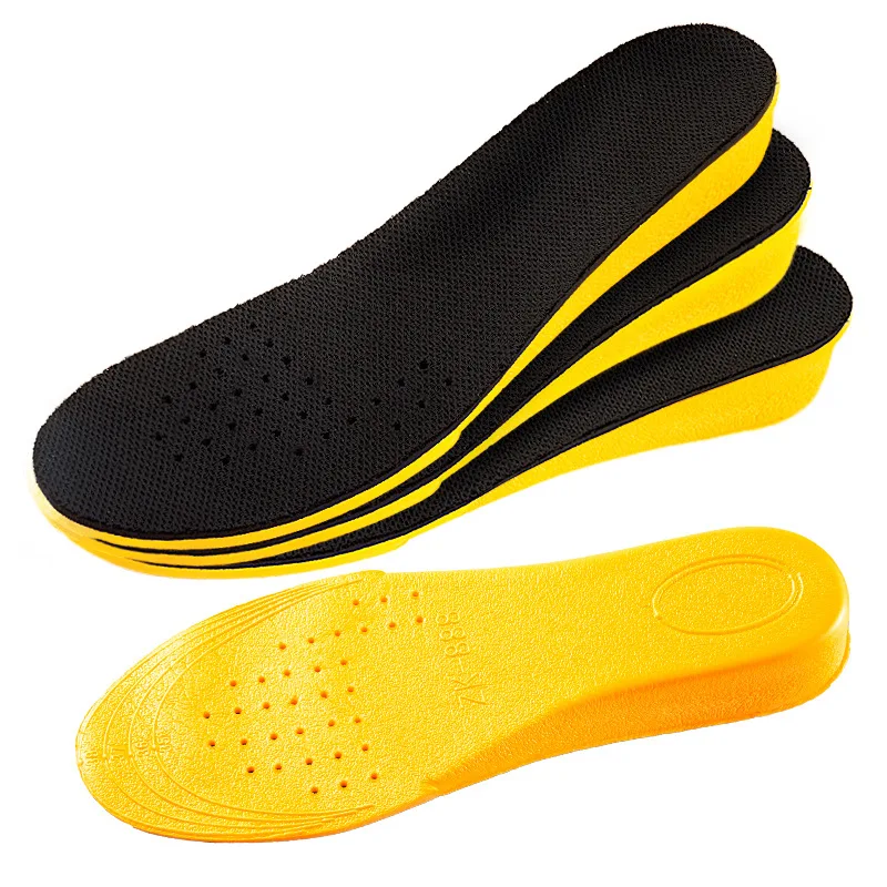 1Pair Height Increase Insoles Boost Sports Insole for Feet Comfort Plantar Fasciitis Shoes Sole Shock Absorbing Shoe Pads