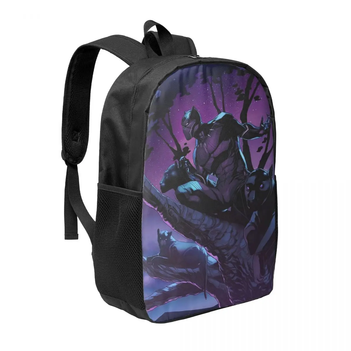 Custom 3D Print Black Panther Movie Backpack for Boys Girls School College Travel Bags Men Women Bookbag Fits 15 Inch Laptop