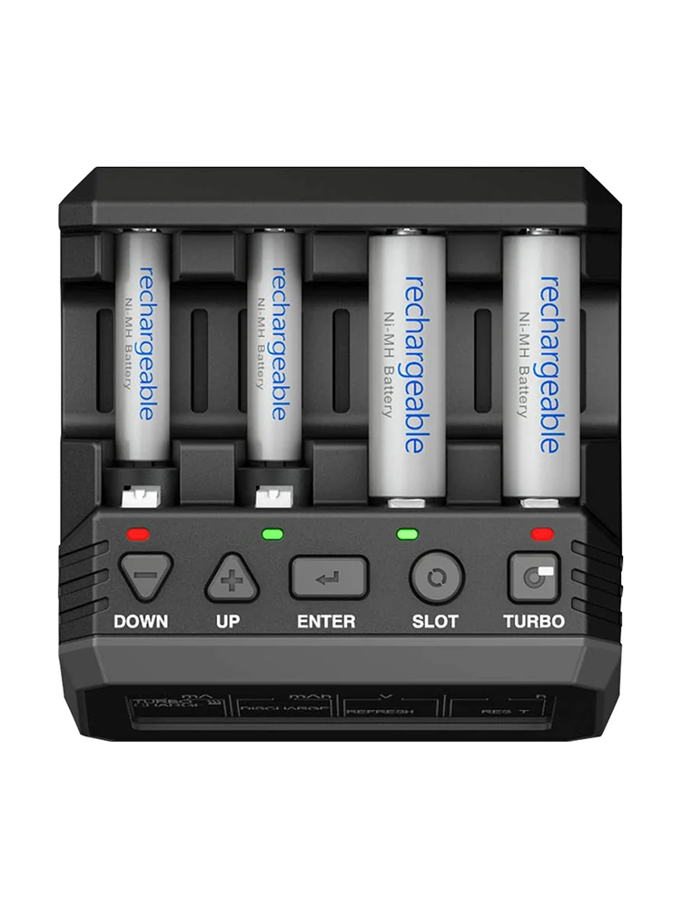 New SKYRC NC2200 12V/2.0A 4 Slots AA AAA Battery Charger & Analyzer NiMH/NiCD Batteries Charger
