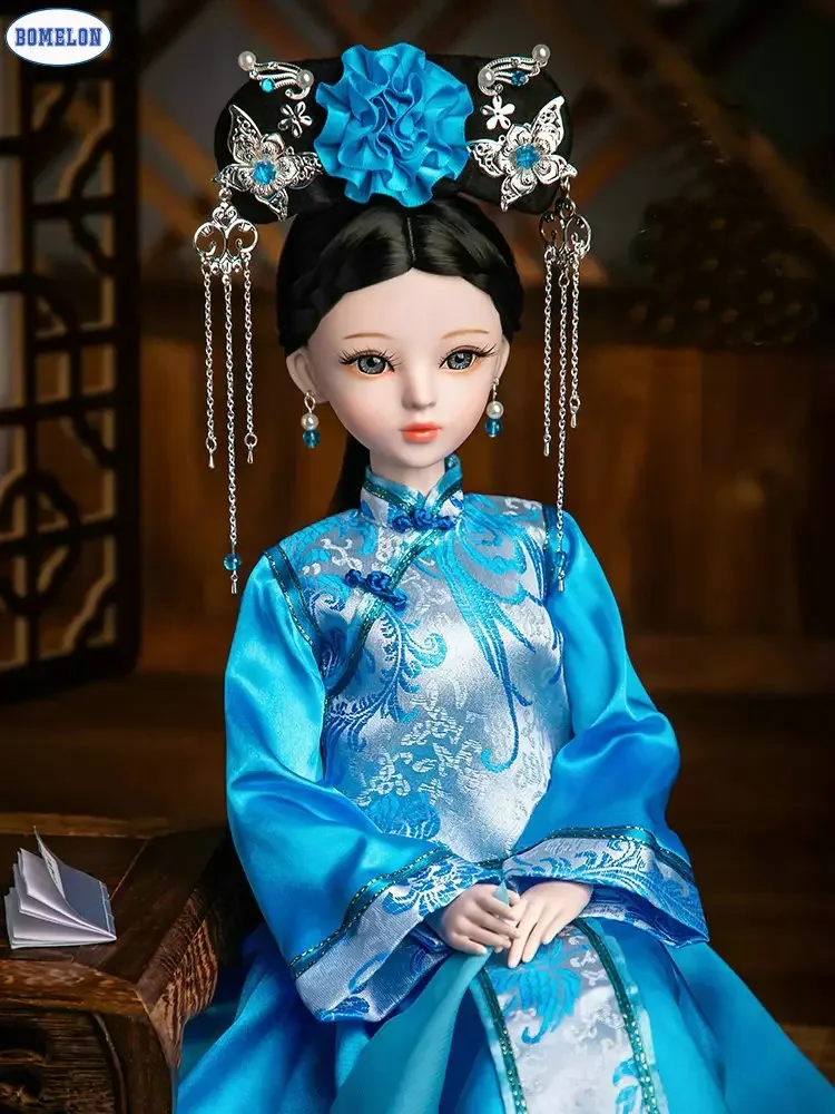 Bjd 1/3 Doll Full Set Handmade Large 60cm Chinese Ancient Costume Girl Princess Ball Jointed Collectible Dolls Toys for Girls