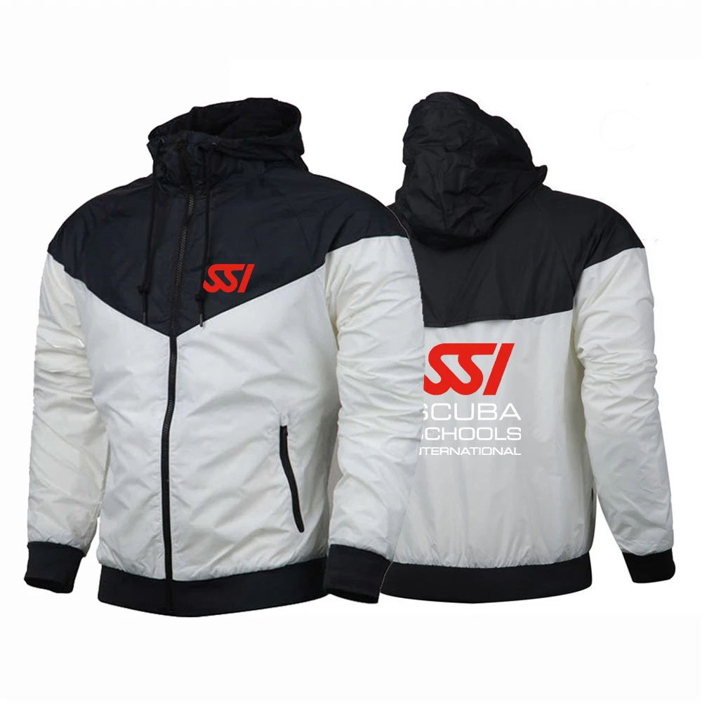 2024 Scuba Diving Dive SSI New Men Printing Breathable Five-Color Windbreaker Spring and Autumn Harajuku Zipper Jacket Tops