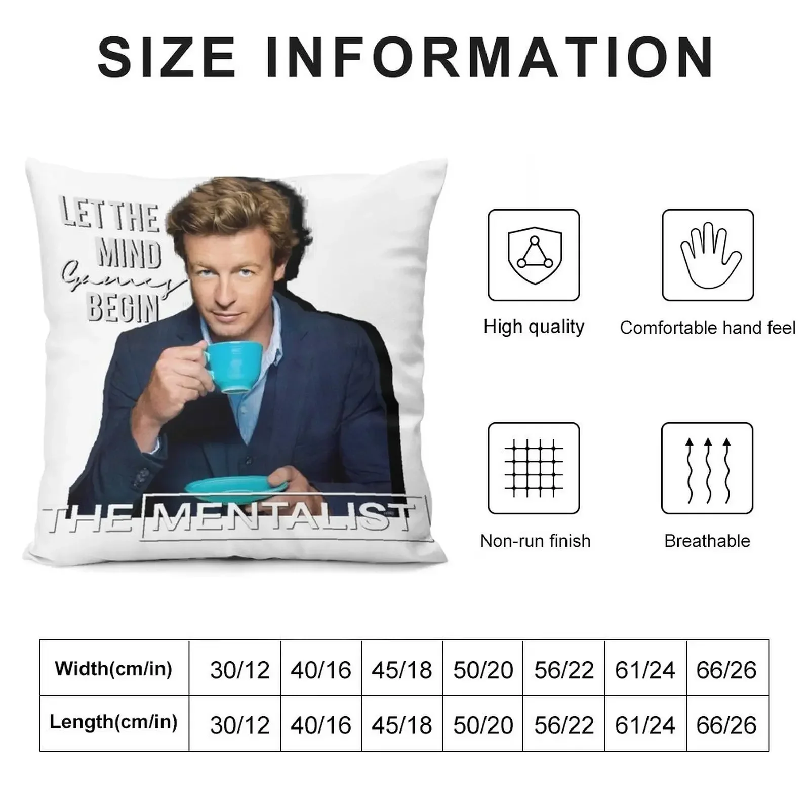 The Mentalist Throw Pillow Luxury Pillow Case christmas supplies Luxury Sofa Cushions pillow