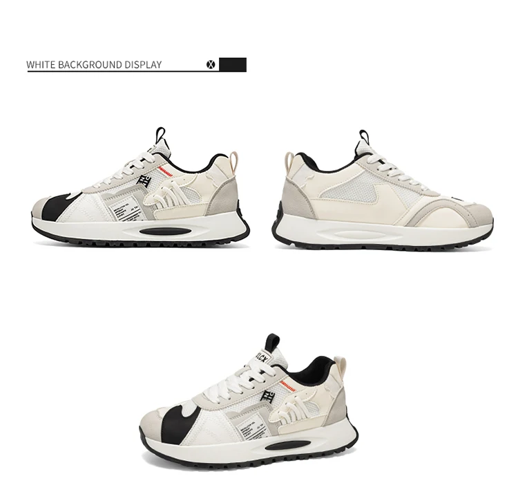 Herren-Freizeitsneaker, leicht, atmungsaktiv, strapazierfähig, modisch, vielseitig einsetzbar für Outdoor-Sport, Campus und Stadt. – Detail 30