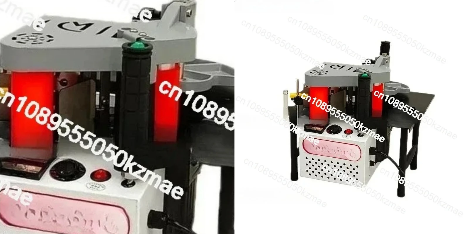 1200W Small Manual Edge Banding Machine | Double Side Gluing, Portable Woodworking Equipment 220V