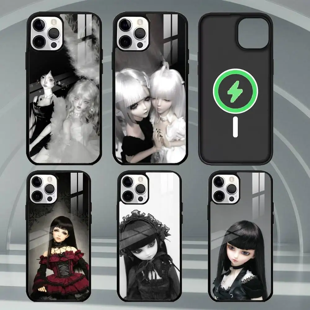 

M-Model K-Kate Phone Case For iPhone17,16,15,14,13,12,11 Plus,Pro Max Magnetic For Magsafe Wireless Charging