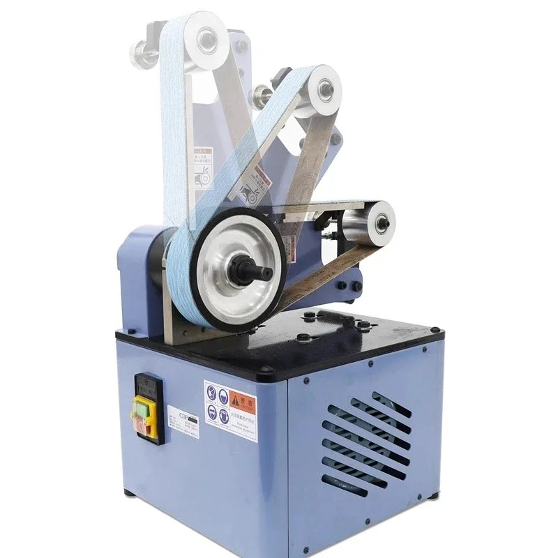 

Belt machine double-head polishing machine/vertical and horizontal 2.2KW adjustable speed desktop vertical grinding and polishin