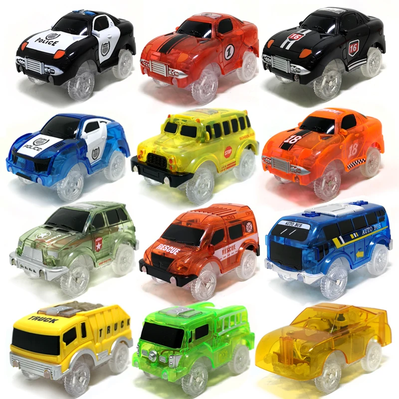 l Size Racing Car, 5led Lights Electronic Racing Car Tracks, Toy Track Parts,Children\'s Puzzle Toys Car Toys Birthday Gifts L003